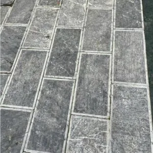 Đá Xanh Đen Khò Lửa 30x60x3cm Khò Nhám + Viền