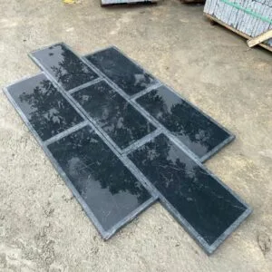 Đá Xanh Đen 30x60x3cm Mài Hone + Cà Viền